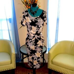 Collection | Floral Print Midi Bodycon Dress​